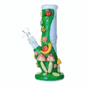 10'' FANCY ART GLASS WATER PIPE