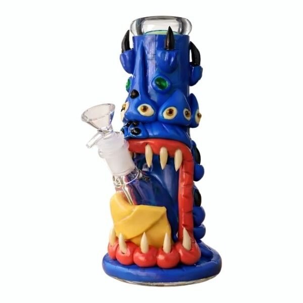 9'' GLOW IN THE DARK HEAVY ART WATER PIPE