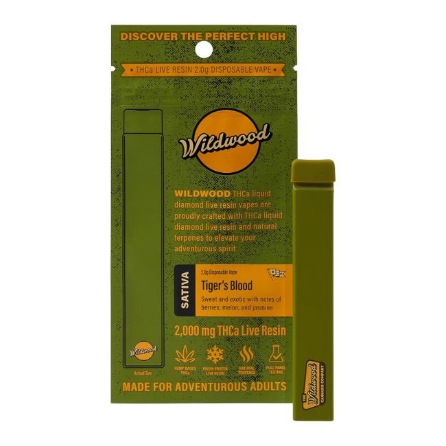 WSTHCALR2GMDI03 WOODSTOCK / WILDWOOD THCA LIQUID DIAMOND LIVE RESIN 2GM DISPO 5CT/ BOX